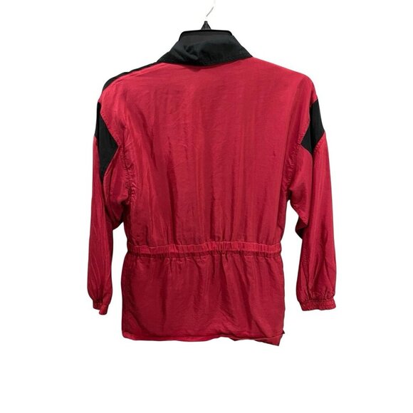 Vintage Silk Exchange Jacket Women's Small Oversized Jacket With Drawstring - Picture 5 of 5